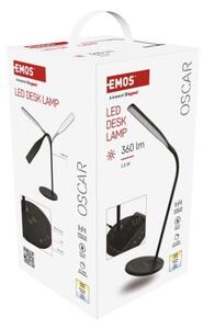 EMOS LED stolní lampa OSCAR, černá 1538200500