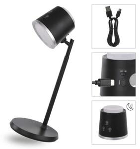 EMOS LED stolní lampa ABBIE nabíjecí, černá 1538200400