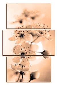 Obraz na plátně - Malé květy na větvi - obdélník 7173FC (90x60 cm)