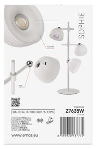 EMOS LED stolní lampa SOPHIE, nabíjecí, bílá 1538200200