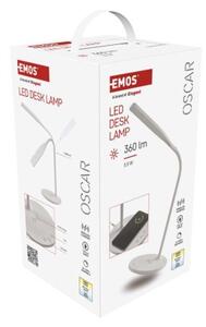EMOS LED stolní lampa OSCAR, bílá 1538200600