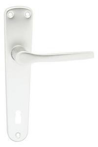 Cobra Kování MONET (hliník) Provedení: BB - klika/klika s otvorem pro pokojový klíč, Rozteč: 72 mm, Povrch (elox): Stříbrný (F1)