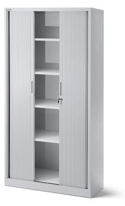 Plechová skříň se žaluziovými dveřmi model DAMIAN šedá JAN NOWAK GI-O0PP-JJLQ
