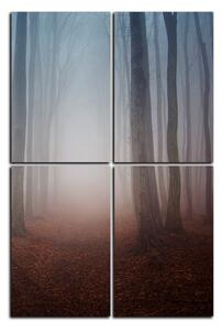 Obraz na plátně - Mlha v lese - obdélník 7182E (120x80 cm)