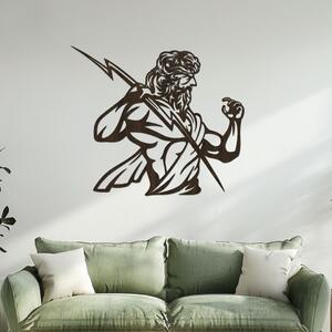 Dřevěná dekorace ZEUS | Rozměry (cm): 40x35 | Zvolte barvu dekoru: Wenge