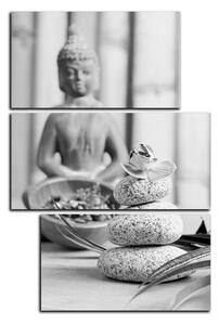 Obraz na plátně - Buddha a meditace - obdélník 7197QC (90x60 cm)
