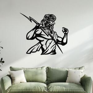 Dřevěná dekorace ZEUS | Rozměry (cm): 40x35 | Zvolte barvu dekoru: Černá