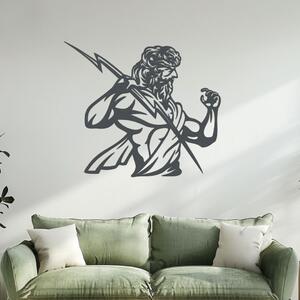 Dřevěná dekorace ZEUS | Rozměry (cm): 40x35 | Zvolte barvu dekoru: Antracitová