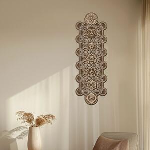 Dřevěná dekorace Čakrový panel | Rozměry (cm): 20x60 | Zvolte barvu dekoru: Dub sonoma-Ořech