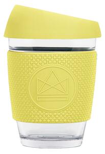 Skleněný hrnek na kávu, M, 340 ml, Neon Kactus, žlutý