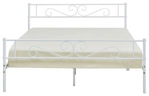 Kovová postel s roštem Bengrio 0601, Rozměr postele: 160x200, Barva: Bílá Mirjan24 5903211114298