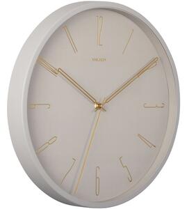 Present time Šedé kovové nástěnné hodiny Saeli 35 cm