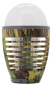 LED Přenosná nabíjecí lampa s lapačem hmyzu LED/2W/3,7V IPX4 maskáčová