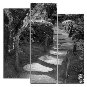 Obraz na plátně - Chodník po dešti - čtverec 3188QC (75x75 cm)