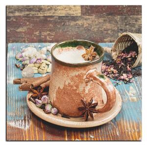 Obraz na plátně - Masala chai - kvadrat 3196A (50x50 cm)