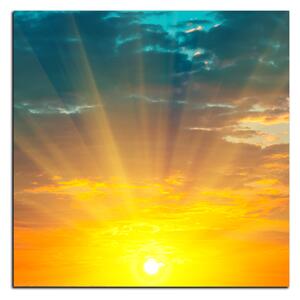 Obraz na plátně - Západ slunce - čtverec 3200A (50x50 cm)