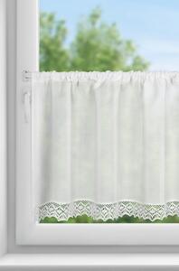 KRÁTKÁ ZÁCLONA NA PÁSCE CLARIE 150X60 CM BÍLÁ