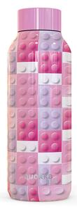 Nerezová termoláhev Solid Kids, 510 ml, Quokka, pink bricks