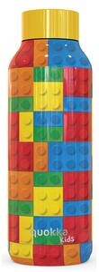 Nerezová termoláhev Solid Kids, 510 ml, Quokka, color bricks