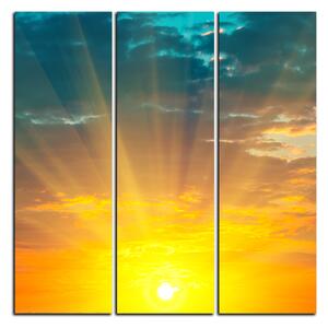 Obraz na plátně - Západ slunce - čtverec 3200B (75x75 cm)