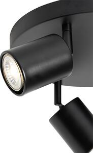Moderní stropní svítidlo černé nastavitelné kulatá 3 světla - Java