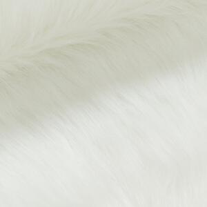 Plyš / umělá kožešina PELO FANTASIA DLOUHÝ CHLUP, bílá, šíře 150cm (metráž)