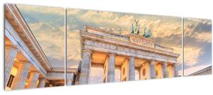 Obraz - Braniborská brána, Berlín, Německo (170x50 cm)