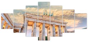 Obraz - Braniborská brána, Berlín, Německo (210x100 cm)
