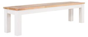 SOB Nábytek - Dřevěná lavice mango Madagaskar 180x40 slonová kost - F0NO-15