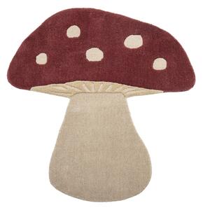Vlněný koberec Mushroom 90x85 cm