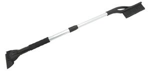 Teleskopická škrabka na auto se smetáčkem 100 cm černá/stříbrná