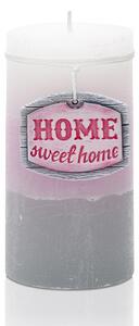 Bartek Svíčka Home Sweet Home - kulatá Barva: růžová
