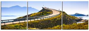 Obraz na plátně - Atlantická silnice - panoráma 5184C (150x50 cm)