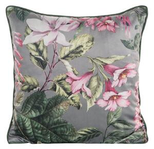 DEKORAČNÍ POVLAK NA POLŠTÁŘ VELVET 108 45X45 CM KVĚTY