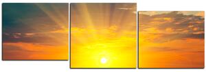 Obraz na plátně - Západ slunce - panoráma 5200E (150x50 cm)