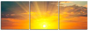 Obraz na plátně - Západ slunce - panoráma 5200B (90x30 cm)