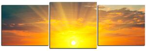 Obraz na plátně - Západ slunce - panoráma 5200D (90x30 cm)