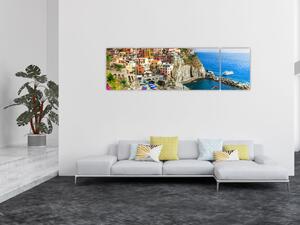 Obraz - Italská vesnička Manarola (170x50 cm)