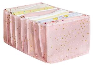 Organizér do skříně 37,5x24,5x17,5 cm růžová