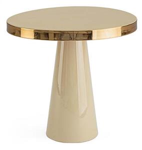 Konferenční stolek Nandi Ø 45,5 cm béžový