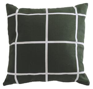 Bavlněný povlak na polštář Green Checkered 48 x 48 cm