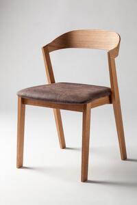 Jídelní židle MAROKO čalouněná - dub Látka: Indigo 1 (na výběr více variant)