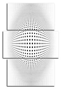 Obraz na plátně - Abstraktní geometrická sfera - obdélník 7218C (90x60 cm)