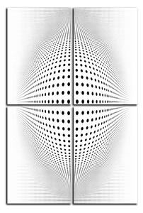 Obraz na plátně - Abstraktní geometrická sfera - obdélník 7218D (120x80 cm)