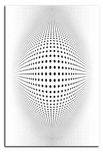 Obraz na plátně - Abstraktní geometrická sfera - obdélník 7218A (100x70 cm)