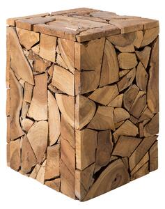 Rustikální dřevěný stolek NELSON