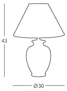 Kolarz 731.70W.150 - Stolní lampa NONNA 1xE27/100W/230V jeleni bílá/zlatá