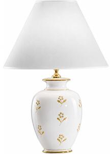Kolarz 731.70W.160 - Stolní lampa NONNA 1xE27/100W/230V květiny bílá/zlatá