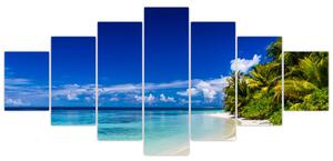 Obraz tropické pláže (210x100 cm)