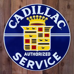 Plechová cedule Cadillac service, 30cm